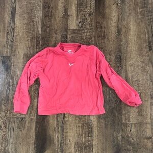 Nike Kids pink long sleeve shirt